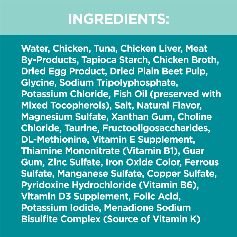 IAMS™ PERFECT PORTIONS™ INDOOR CUTS IN GRAVY - TUNA RECIPE ingredients image