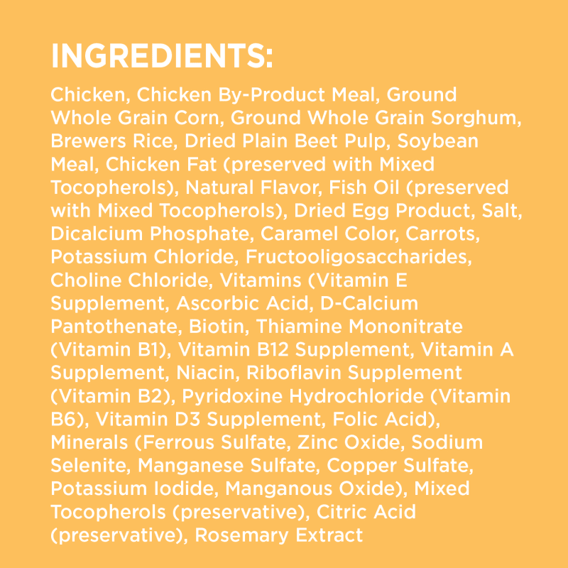 IAMS PROACTIVE HEALTH Smart Puppy Dry Dog Food with Real Chicken, 3.3 lb. Bag ingredients image