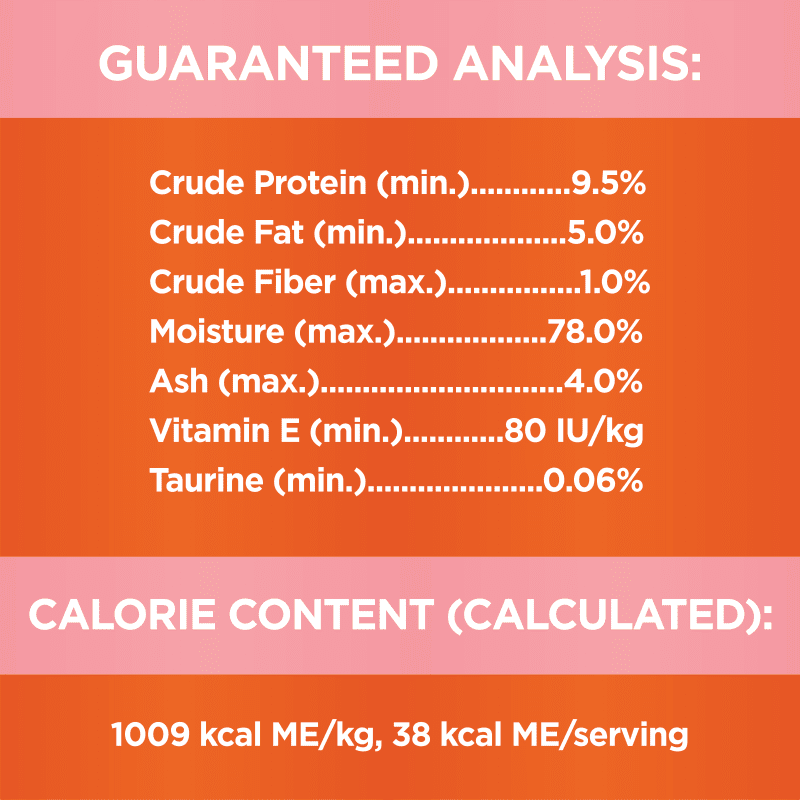 IAMS™ PERFECT PORTIONS™ HEALTHY ADULT PATÉ - SALMON RECIPE guaranteed analysis image