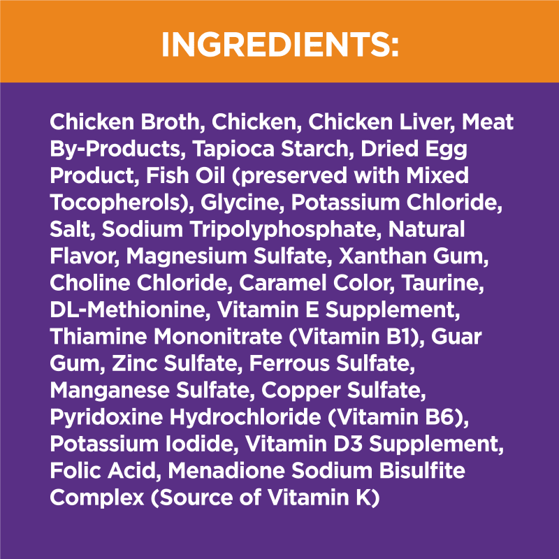 IAMS™ PERFECT PORTIONS™ HEALTHY KITTEN CUTS IN GRAVY - CHICKEN RECIPE ingredients image