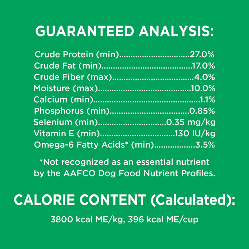 IAMS™ SMALL BREED guaranteed analysis image